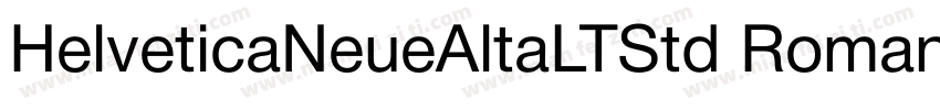 HelveticaNeueAltaLTStd Roman字体转换